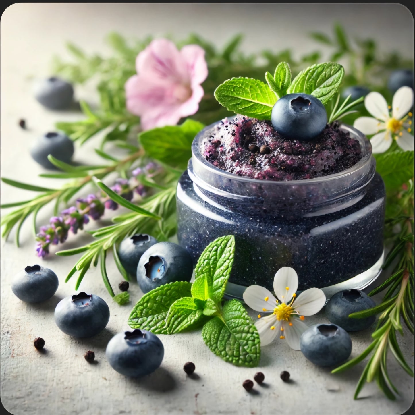 "Verry Berry face scrub"