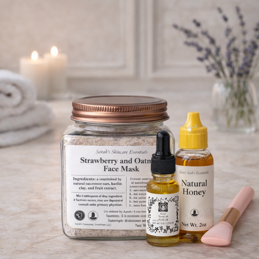 "Strawberry Oatmeal Glow Mask bundle"